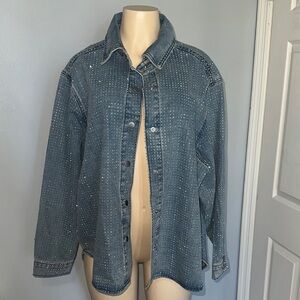 Studded Denim Jacket sparkly